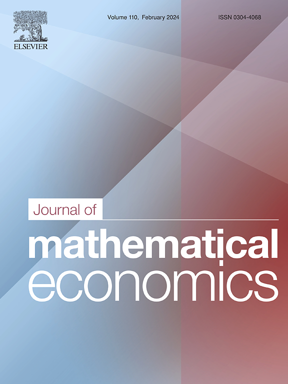 Go to journal home page - Journal of Mathematical Economics